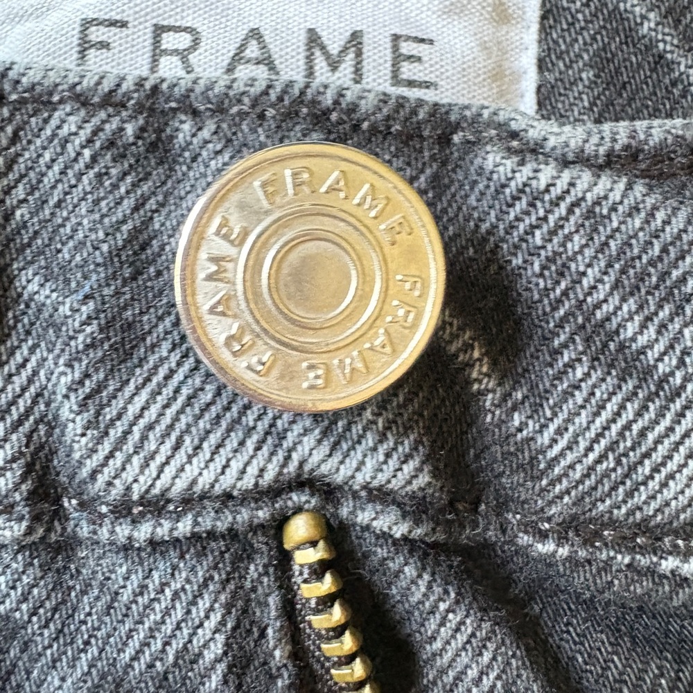Frame Denim in inkwell Le High straight jeans - Picture 2 of 14